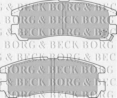 BORG & BECK bbp1500 -  Комплект тормозных колодок, дисковый тормоз
